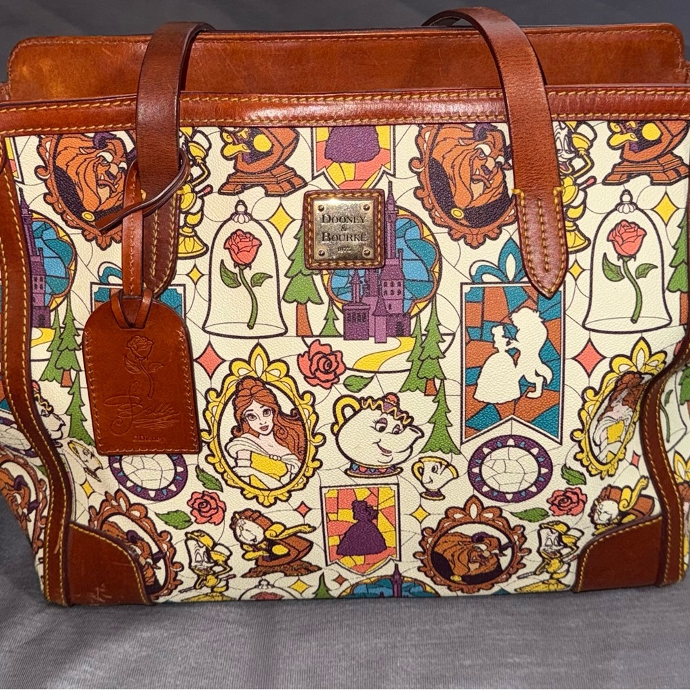Dooney & Bourke Beauty and the Beast Shoulder Bag - Brown and Multicolor